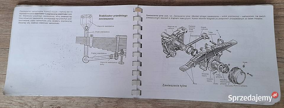 Instrukcja obsługi Samochodów Kamaz 53 5455 65 motoryzacja, transport Ostrów Wielkopolski