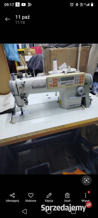 Maszyna przemysłowa stebnówka pólautomat Bolszewo