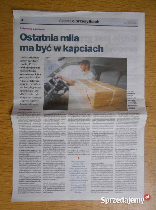 Gazeta o przesyłkach Gazeta Wyborcza Rok wydania 2022 Kultura i Rozrywka Parczew sprzedam