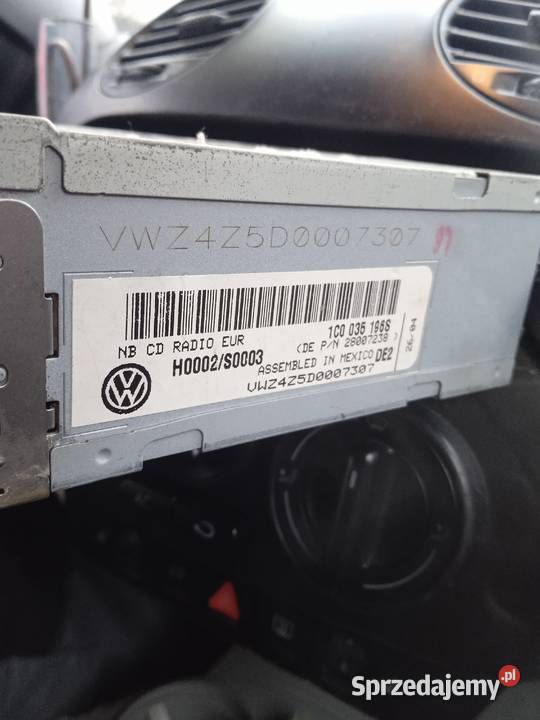 beetle oryginalne radio CD Olsztyn