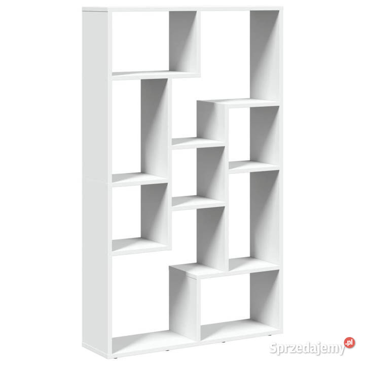 Regał na książki biały 72x20x120 materiał Warszawa