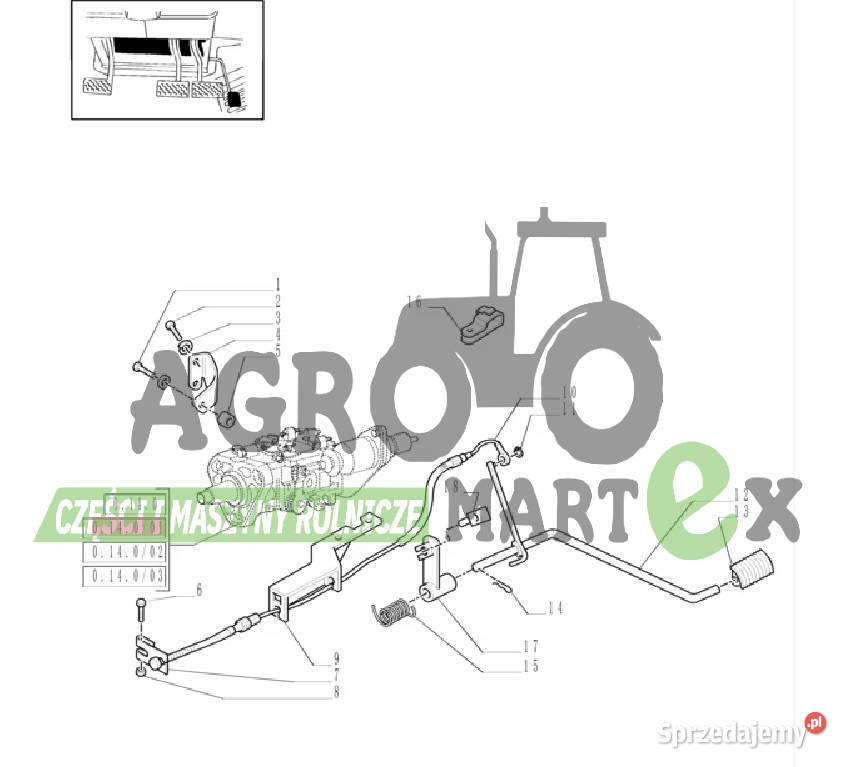 87588812 5097710 LINKA GAZU L640 CNH Wichrów