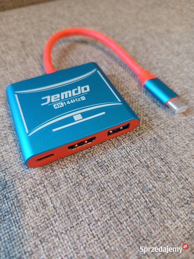 Jemdo USBC Hub Adapter 4K 144Hz HDMI USB 30 USBC Pozostałe Piekary Śląskie