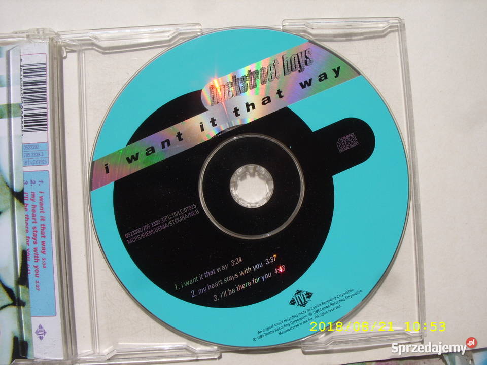 CD pop BACKSTREET BOYS 3 SINGLE CD dolnośląskie Wołów