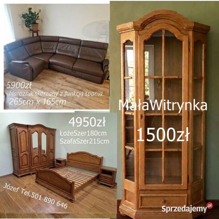 Piękna Sypialnia Dębowa meble sypialniane śląskie Pszczyna sprzedam