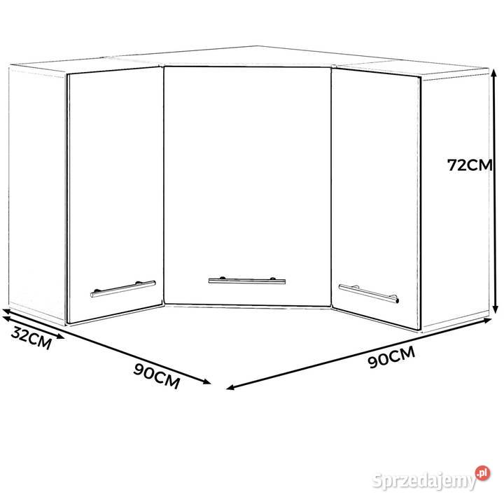 Szafka Kuchenna Wisząca Narożna Modułowa 90x90 warmińsko-mazurskie Elbląg