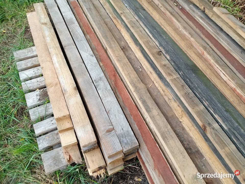 Deski sztachety drewniane 115 3m brama garażowa drewno Sztachety Górno
