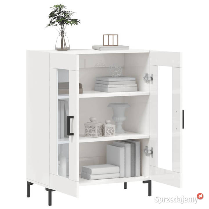 Szafka biała połysk 695x34x90 materiał