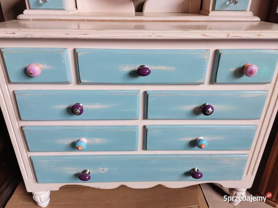 Toaletka z lustrem schabby chic Wąwolnica