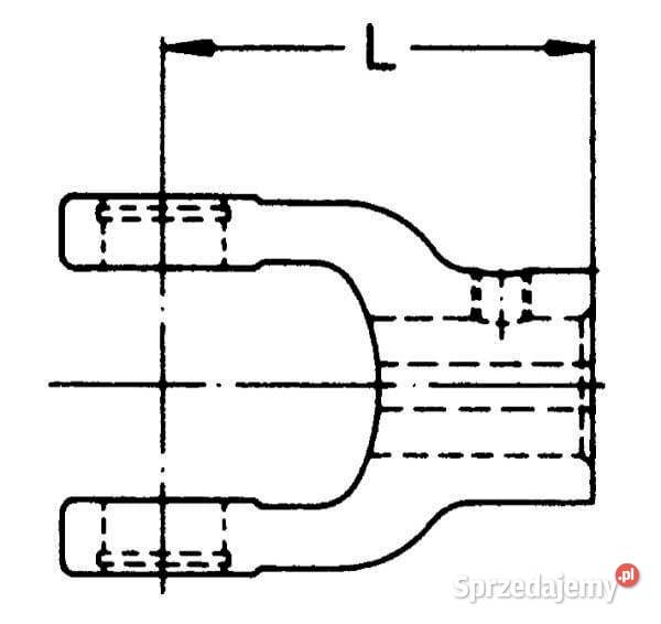 Widłak z piastą otwór gwintowany 35x35 mm Kamionna