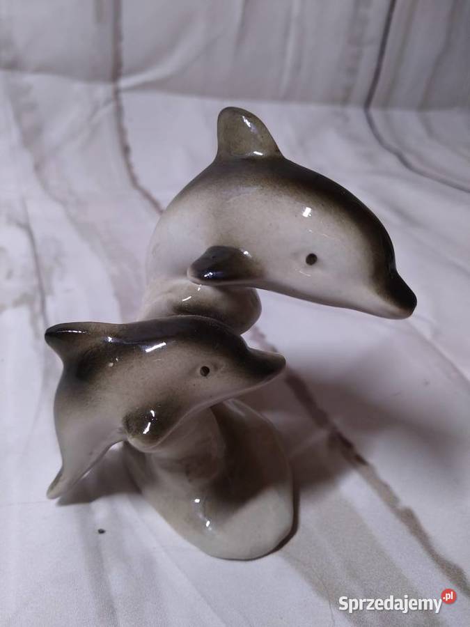 Delfinki z porcelanyozdoba Porcelana i szkło Inowrocław