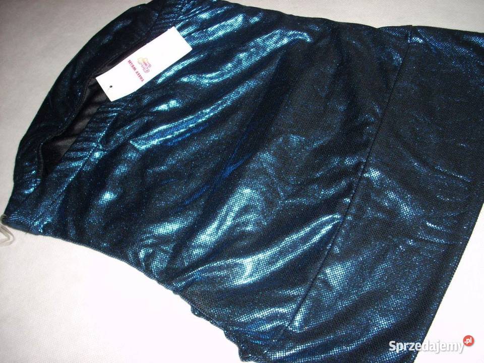 Tally Weijl Błyszcząca bluzka TOP impreza Nowa niebieski Nowy Sącz