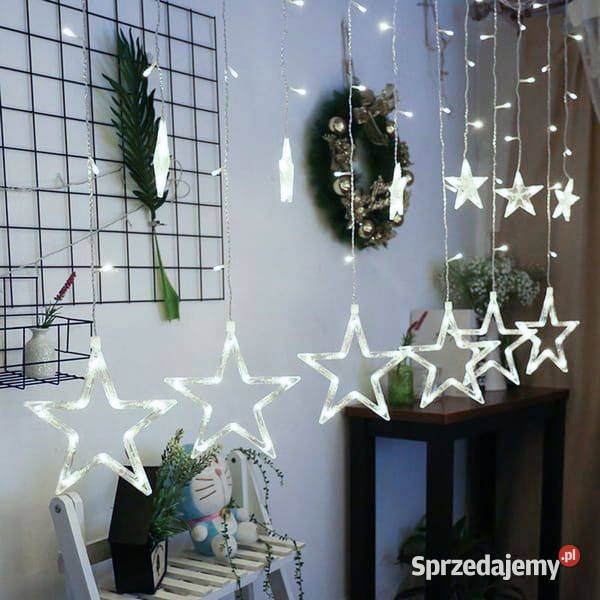 Lampki gwiazdki światełka świąteczne wiszące Bielsk Podlaski