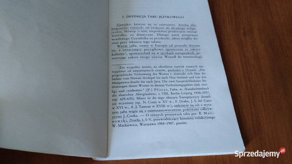 Szkice o tabu językowym Zenon Leszczyński filologie, językoznawstwo Gdańsk