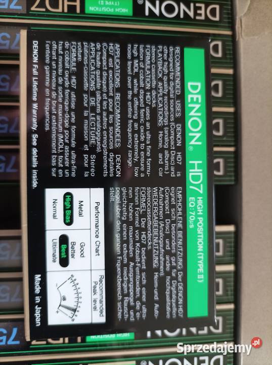 Kaseta DENON HD7 Premium 75 Super Chrom CrO2