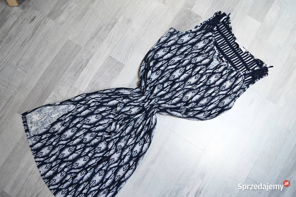 Sukienka granatowa na lato prosta L 40 Toruń sprzedam