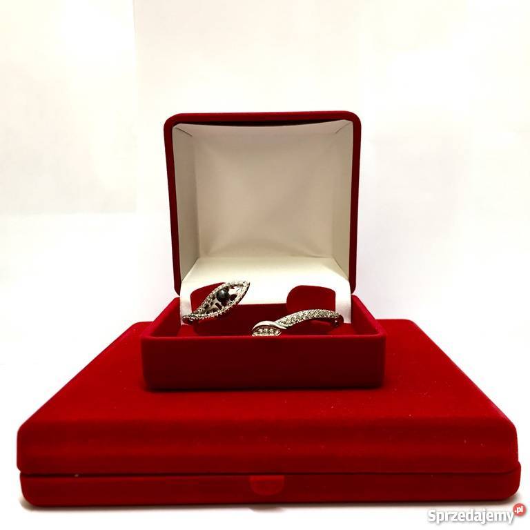 Naszyjnik i Bransoletka BIAŁE ZŁOTO WĄŻ Czarne Biżuteria dla Pań Warszawa