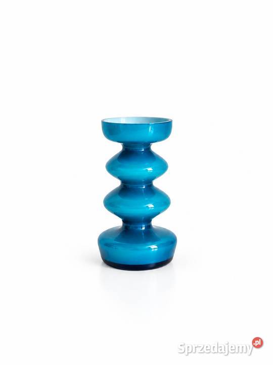 Wazon Szklany Space Age Pop Art Blue Friedrich