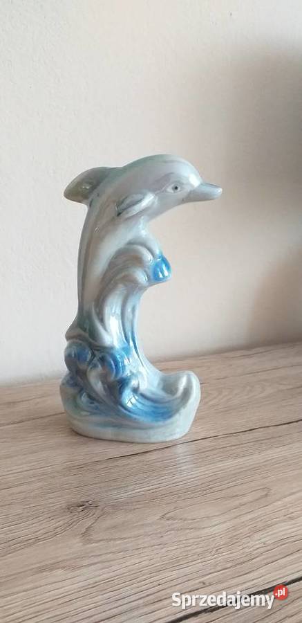 Ceramiczny delfin prl Przedbórz