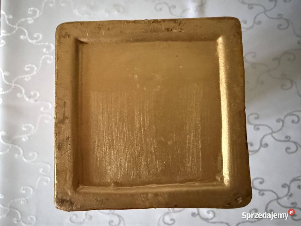 Wazon ceramiczny Rojek Decor złoto pomarańczowy Czerwionka-Leszczyny