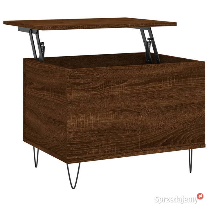 Stolik kawowy brązowy dąb 60x445x45 WM830955 Warszawa