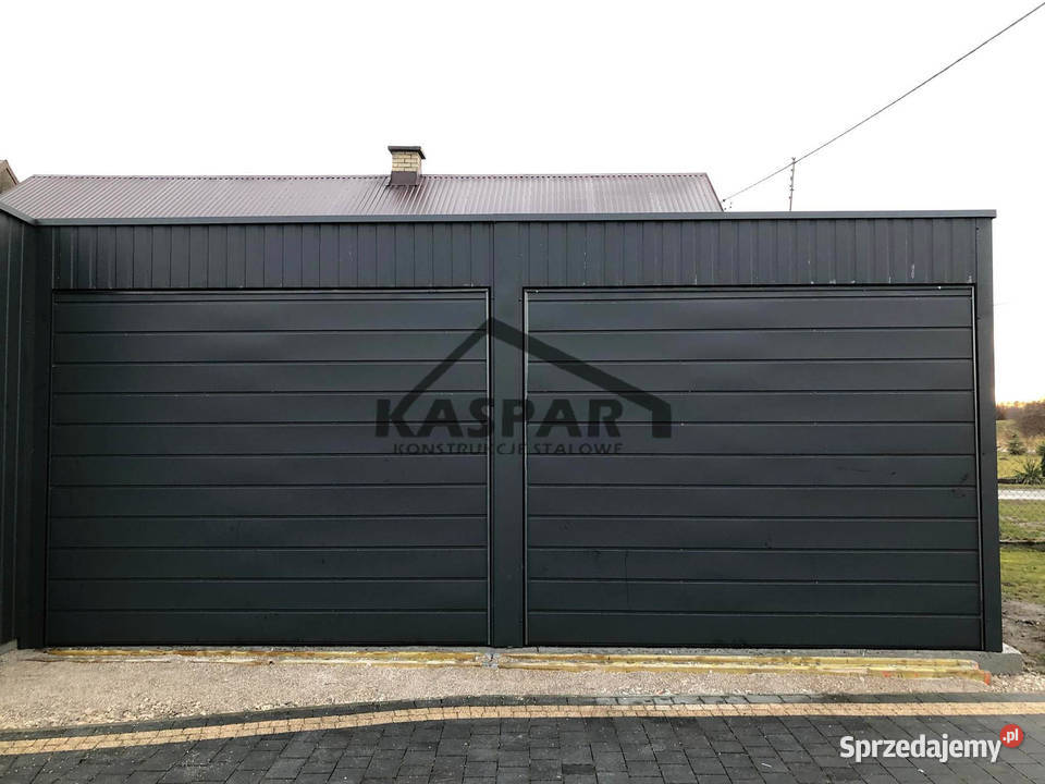 Garaż blaszany 17x6 Brama uchylna x 5 antracyt Sprzedaż Bydgoszcz