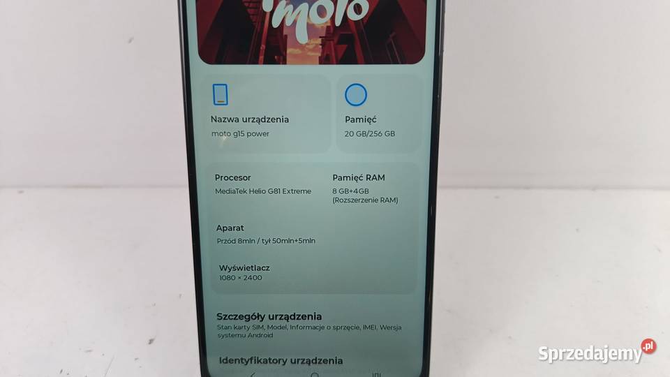 Smartfon Motorola Moto G15 Power 8128GB Katowice