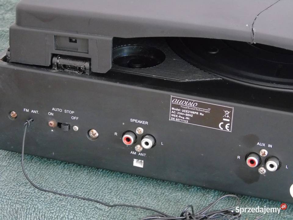 Gramofon igła radio USB mp3 REC AUX wzmacniacz podkarpackie Jasło sprzedam
