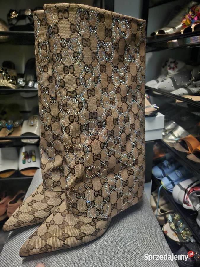 Buty cudowne cyrkonie na Gucci Mucharz