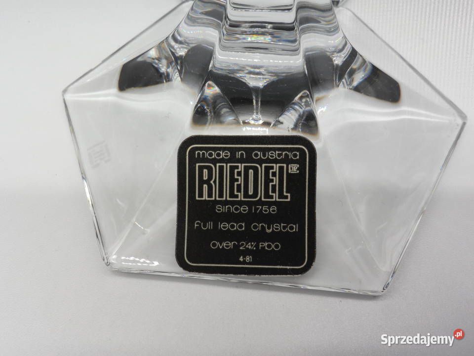 Para Kryształowych Świeczników RIEDEL Vintage wielkopolskie Raszków