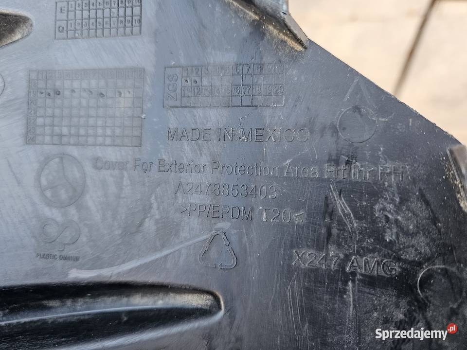 MERCEDES GLB 247 ŚLIZG PRAWY ZDERZAKA PRZÓD osobowe wielkopolskie sprzedam