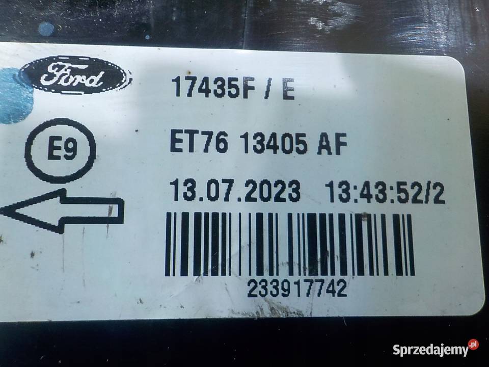 TRANSIT COURIER 16 TDCI 15r VAN lampa lewa tyl Lampy tylne Suków