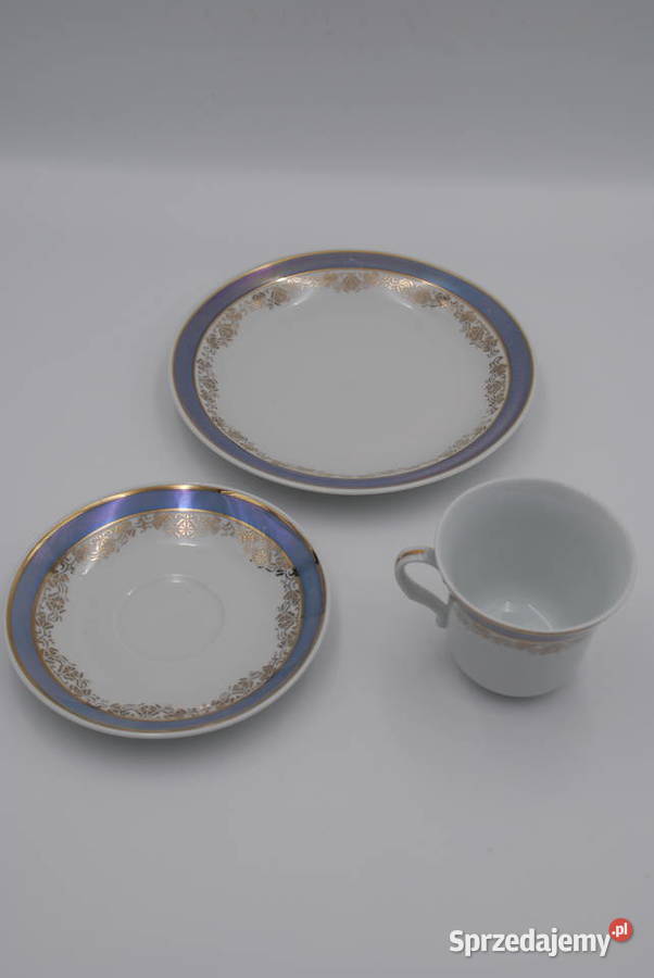 Piękny porcelanowy zestaw śniadaniowy Poznań