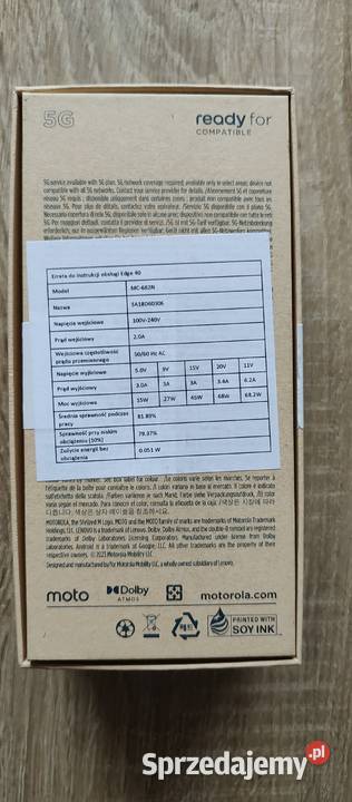 MOTOROLA Edge 40 8256GB 5G 655 144Hz Niebieski Motorola Nasielsk