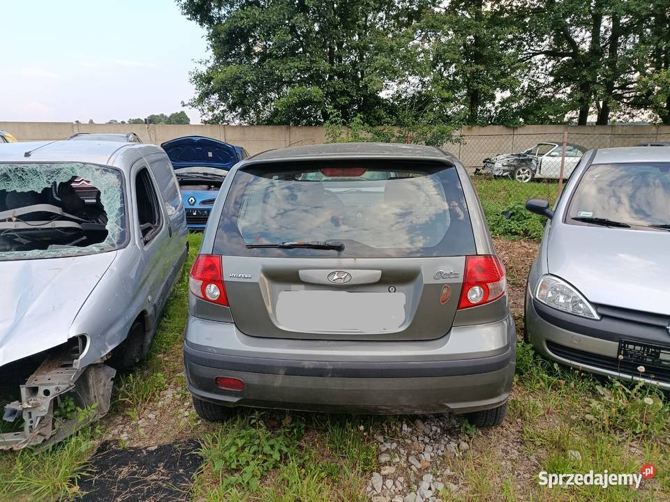 Hyundai Getz 15 60 kW 2003 r dawca części Rok produkcji 2003 wielkopolskie Szklarka Myślniewska