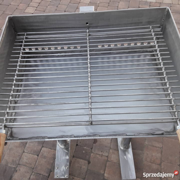 Solidny grill ogrodowy blacha nierdzewna 5 mm Damasławek