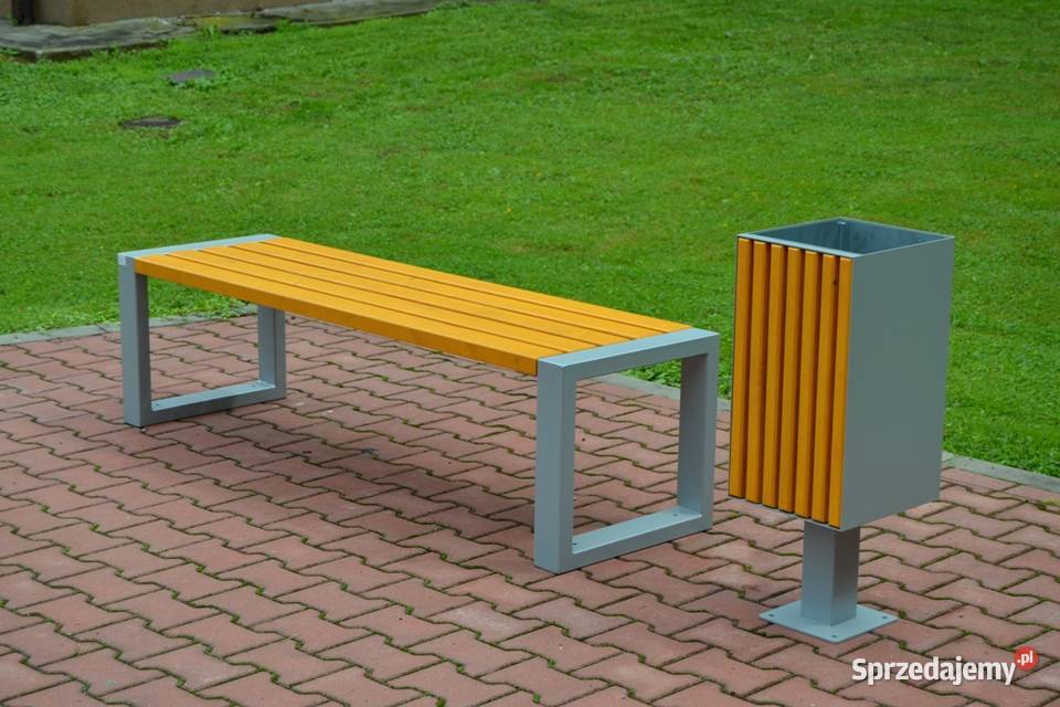 Ławka parkowa bez oparcia miejska ogrodowa loft metal Warszawa