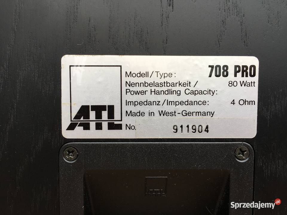 ATL PRO 708 HANS DEUTSCH VIFA potężne monitory Opole