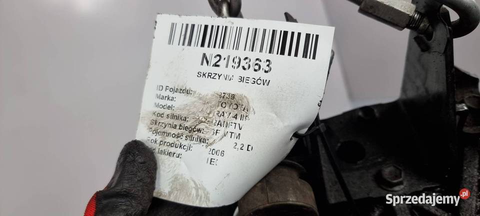 SKRZYNIA BIEGÓW TOYOTA RAV4 III 20 D4D 135