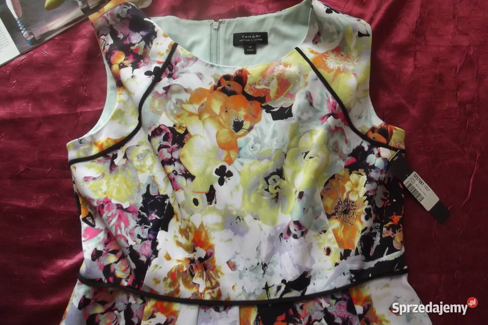 Sukienka TAHARI Nowa r4244 Rozmiar 42(XL) Spódnice i sukienki śląskie Piekary Śląskie
