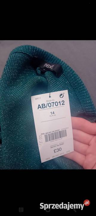 Brokatowy sweterek z pontonkami Zabrze sprzedam