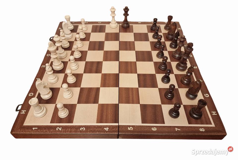 ACH Turniejowe szachy Staunton 6 52x52 król 98mm Logiczne Kowale