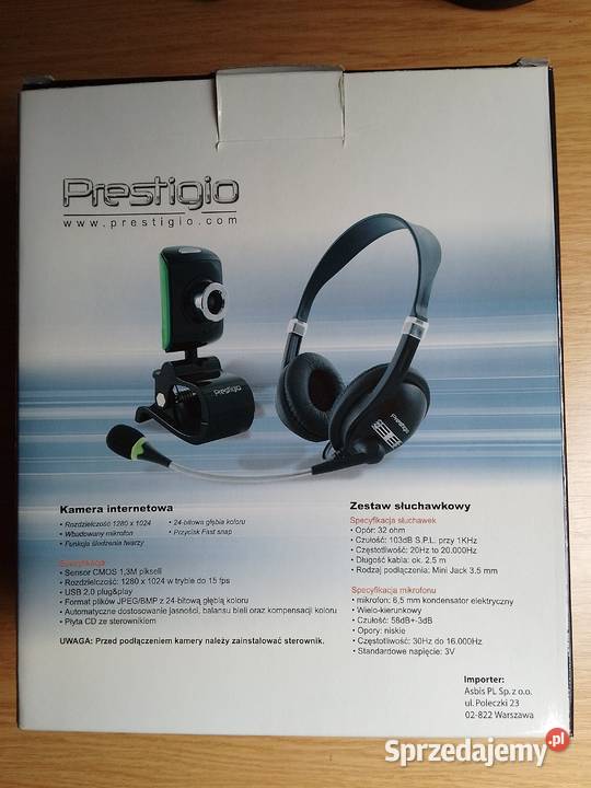 Zestaw Prestigio Chat Pack CNRCP4SP Kamera Pszczyna sprzedam