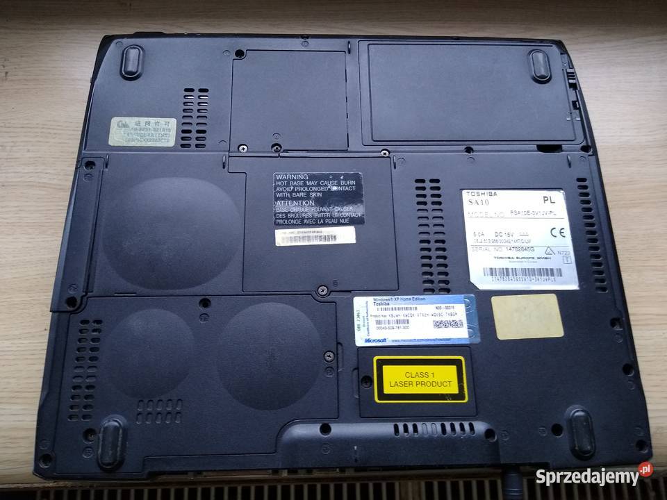Retro laptop Toshiba Satellite SA10 model Elektronika Warszawa