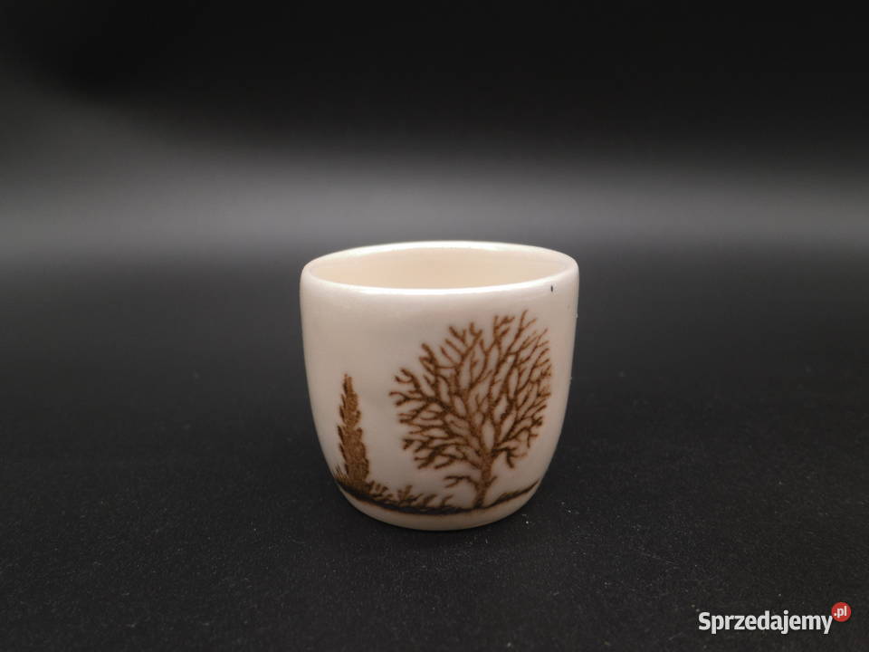 Kieliszek na jajko motyw drzewa