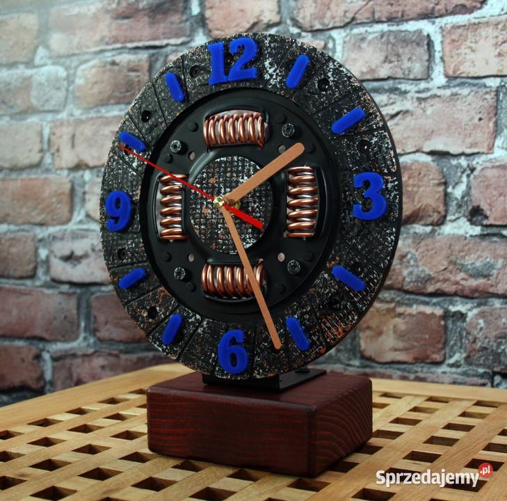 Zegar stojący sprzęgło scrap metal art loft Dębica sprzedam