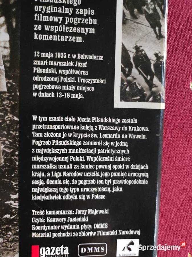 2010 oryginalny dokument filmowy Pogrzeb Józefa świętokrzyskie sprzedam