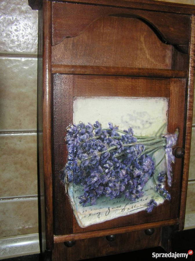 Szafka skrzyneczka na klucze decoupage 3D Słupsk