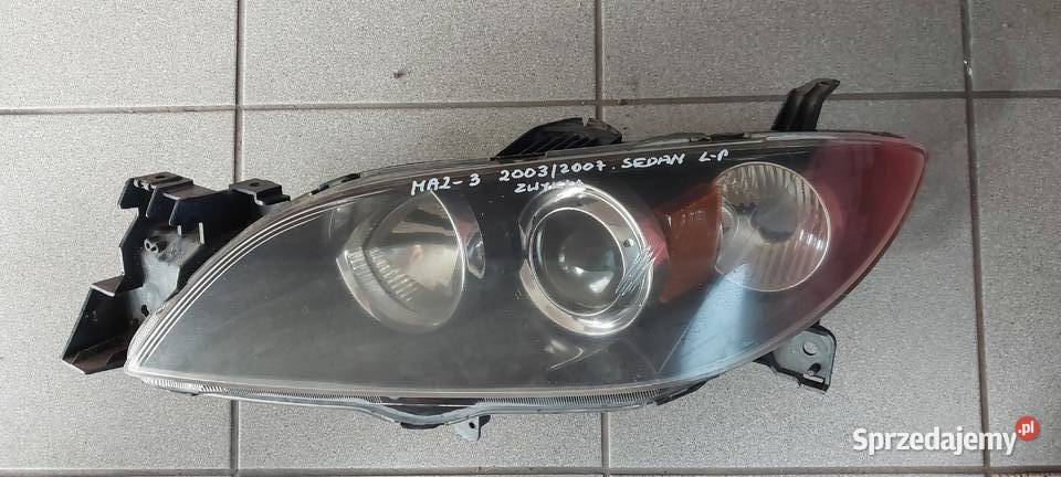 Mazda 3 sedan 2003 2004 2005 lampa lewa przód Lampy przednie dolnośląskie Byków sprzedam