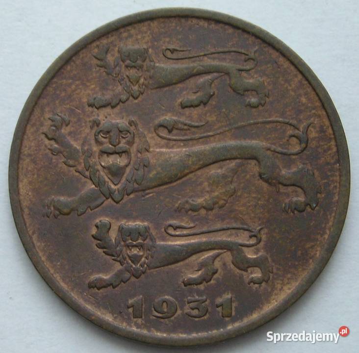 ESTONIA 5 SENTI 1931 - STAN 1/2